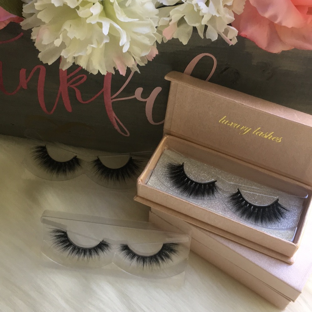 2 pack 100% Mink Lashes /Strip Lashes / Eyelashes